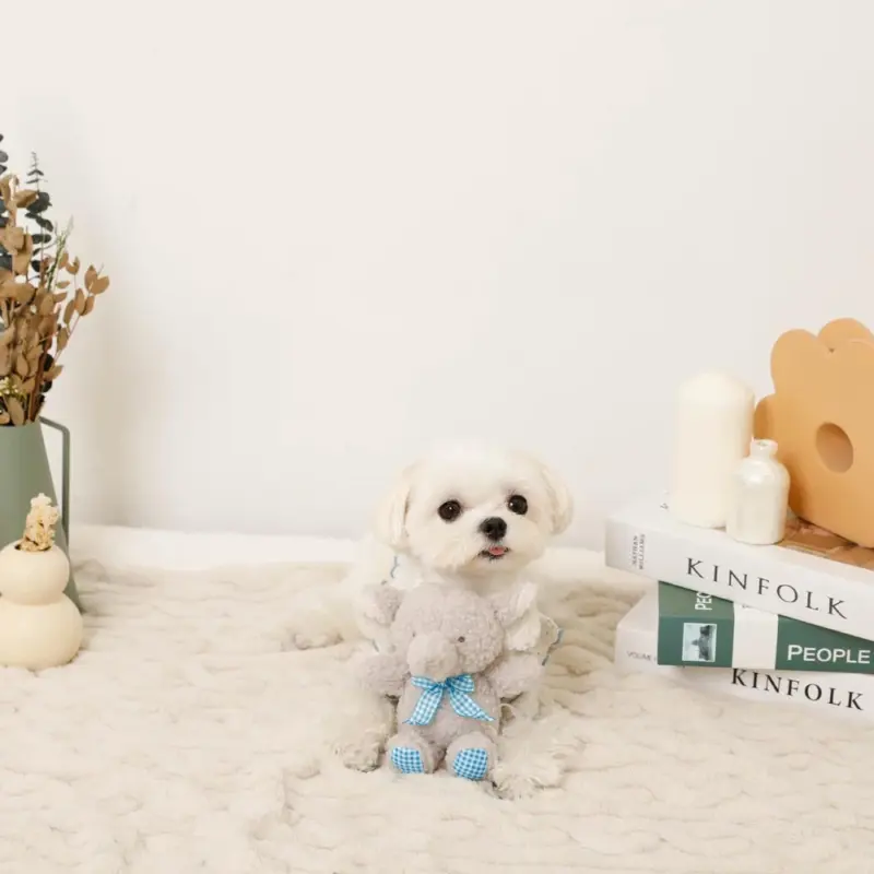 ぞうさんギンガムチェックリボンぬいぐるみ