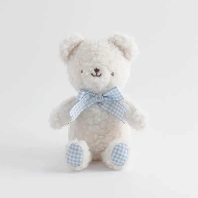 くまさんギンガムチェックリボンぬいぐるみ