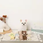 ひよこさんギンガムチェックリボンぬいぐるみ