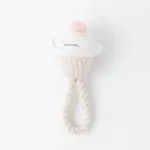 デンタルロープ鳴き笛入りマカロンカップケーキ