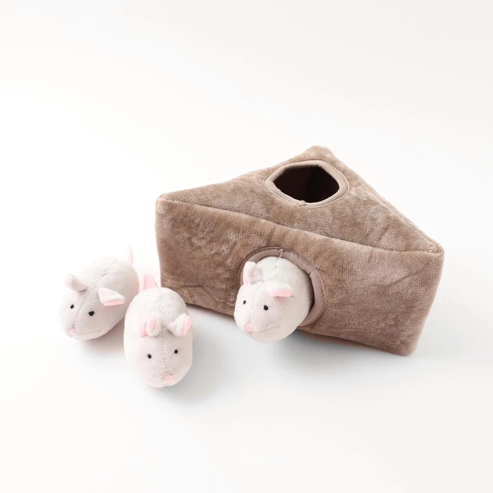 product_image_1763719454 3匹のねずみさんのおもちゃ おうち付