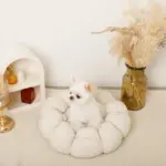 ギンガムチェックドーナツクッションベッド