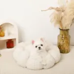 ギンガムチェックドーナツクッションベッド