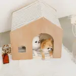 室内用ストライプペットハウス クッション付