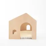 室内用ストライプペットハウス クッション付