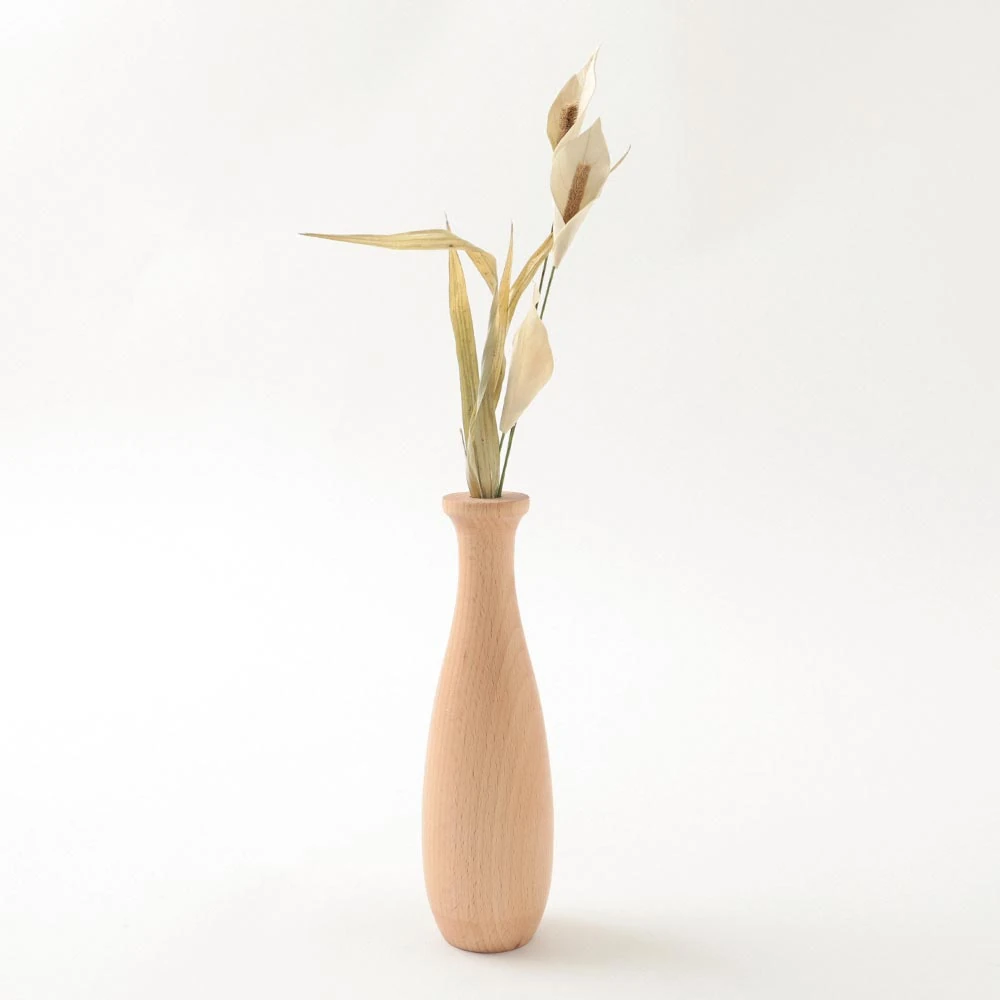 product_image_1763725414 ドライフラワー用ウッドトールフラワーベース