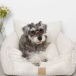 ストライプふんわりドライブペットベッド