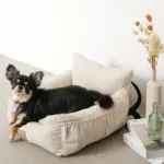 ストライプふんわりドライブペットベッド