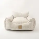 ストライプふんわりドライブペットベッド