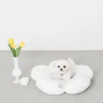 ファーフラワークッションベッド