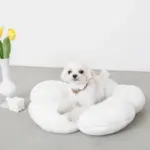 ファーフラワークッションベッド