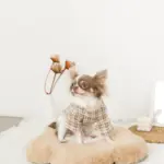 ファーフラワーペットベッドマット