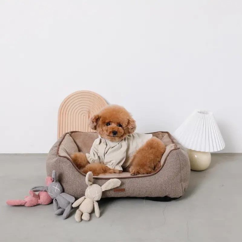 ヘリンボーンクッションベッド