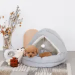 ポンポン付セミクローズドベッド S