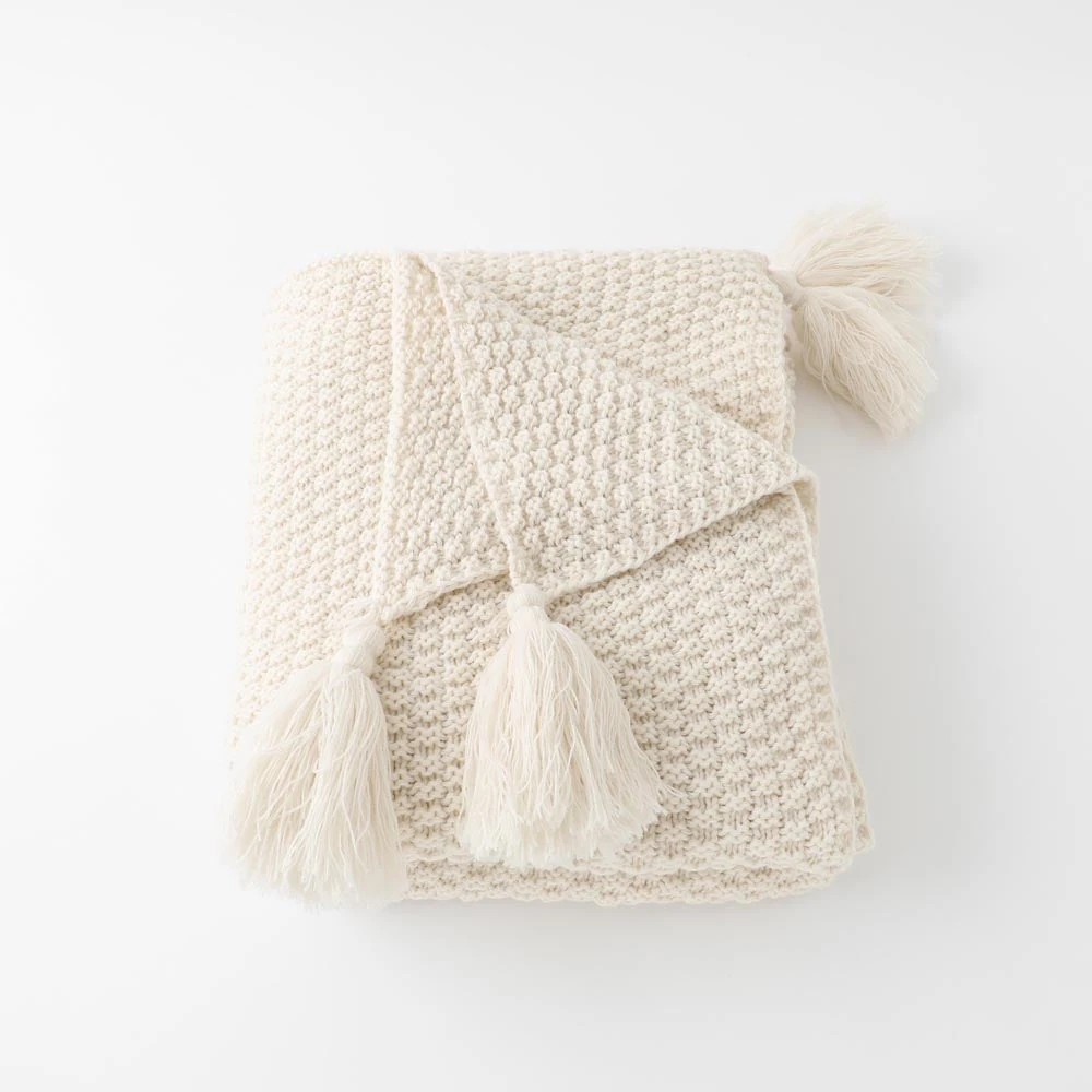 product_image_1763729466 ベッドスローブランケット タッセル付