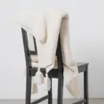 ベッドスローブランケット タッセル付