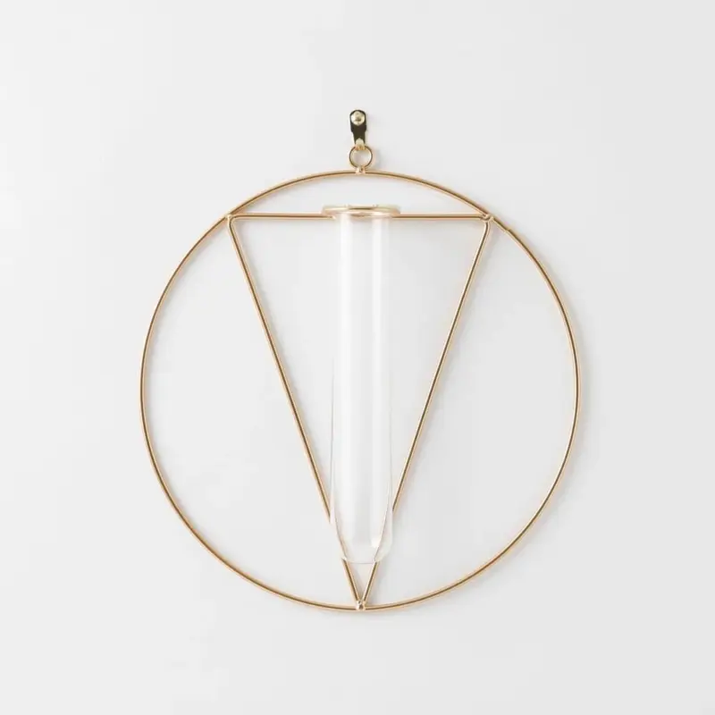 サークル型ウォールフラワーベース フック付