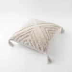 トライアングル柄フリンジクッション