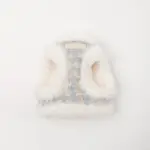 ツイードチェックファーハーネス+リードSET【名入れ刺繍対応】