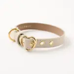 シュリンクレザーハートバックルカラー