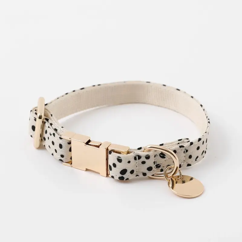 アニマル柄カラー＋リードSET【名入れ彫刻対応】