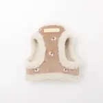 木馬刺繍入りコーデュロイボアハーネス+リードSET【名入れ刺繍対応】