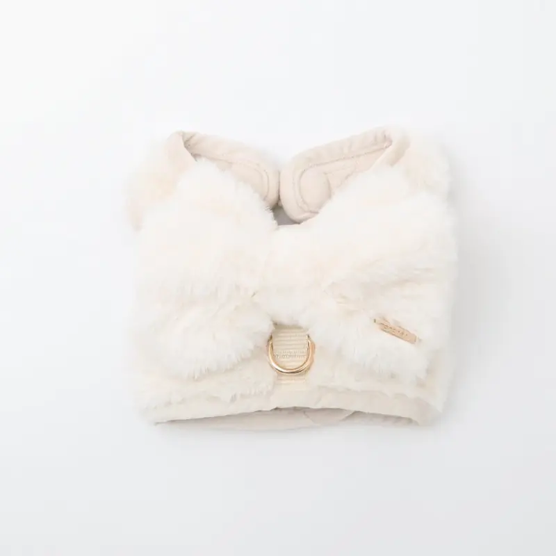 ビッグリボンファーハーネス+リードSET【名入れ刺繍対応】