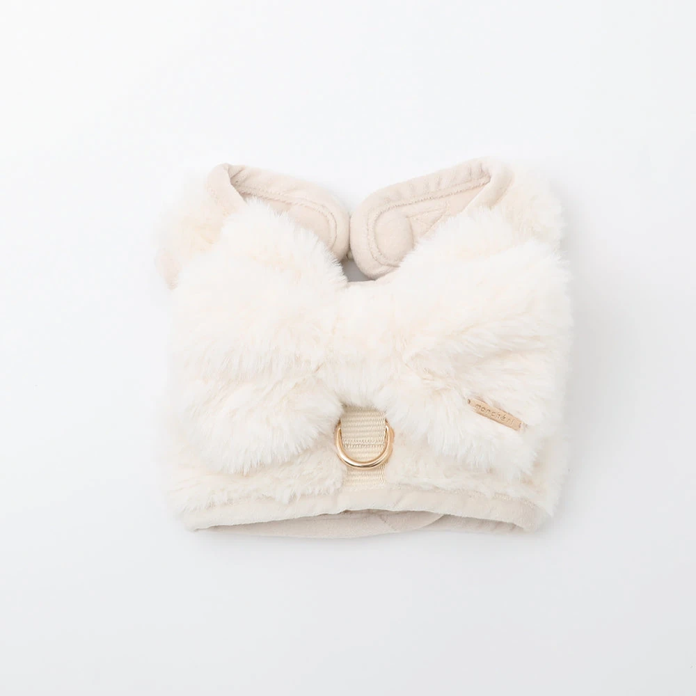 product_image_1763952014 ビッグリボンファーハーネス+リードSET【名入れ刺繍対応】