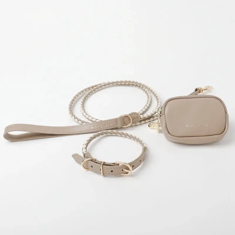 フェイクレザーメッシュMIXカラー＋リードSET