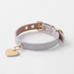 ハートチャームレザーカラー【名入れ彫刻対応】