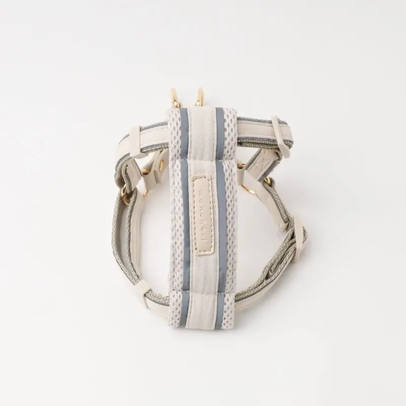 メッシュコンビ反射テープハーネス+リードSET【名入れ刺繍対応】