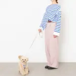 ナチュラルフラワーハーネス＋リードSET【名入れ刺繍対応】