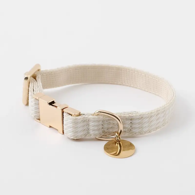 チェックカラー＋リードSET【名入れ彫刻対応】