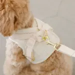 ぽこぽこチェックハーネス＋リードSET【名入れ刺繍対応】