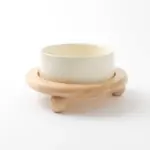 ウッドボールベースシングルフードボウル