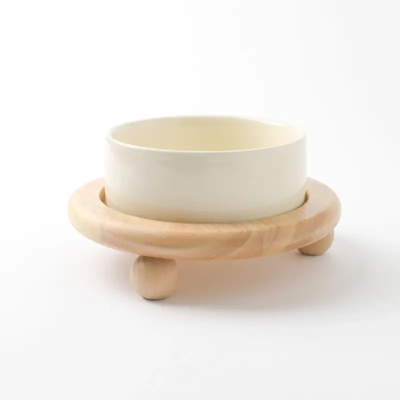 ウッドボールベースシングルフードボウル