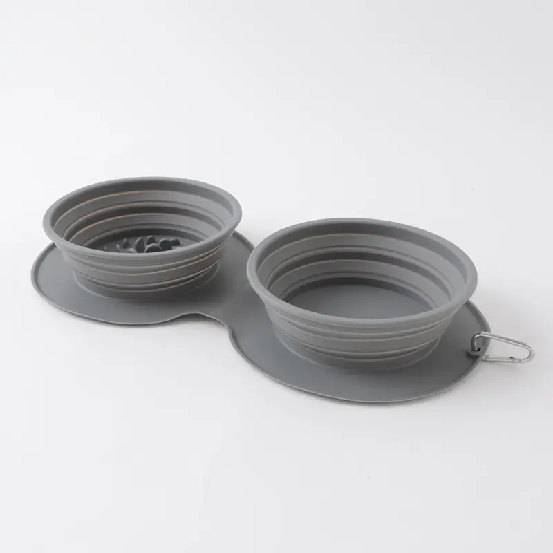 シリコンコンパクトダブルフードボウル