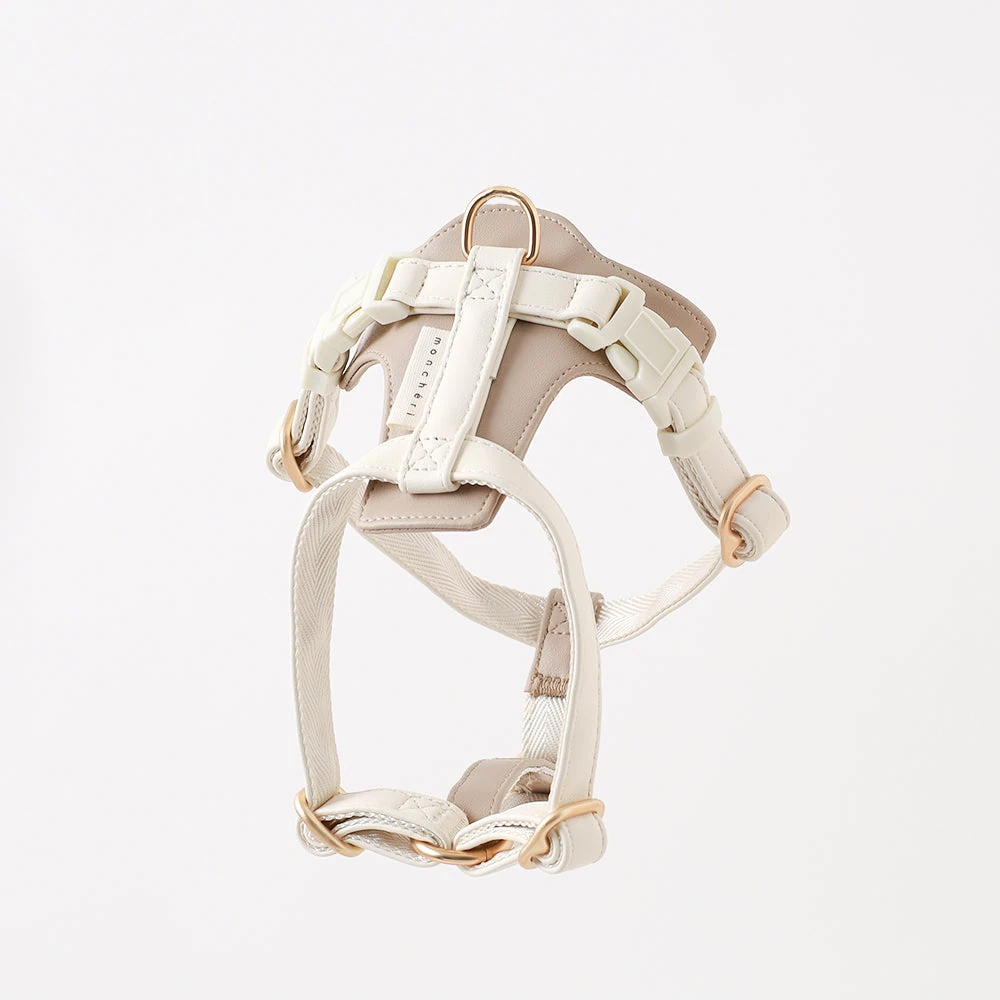 犬 服 暑 さ 対策 高級PUレザーハーネスセット