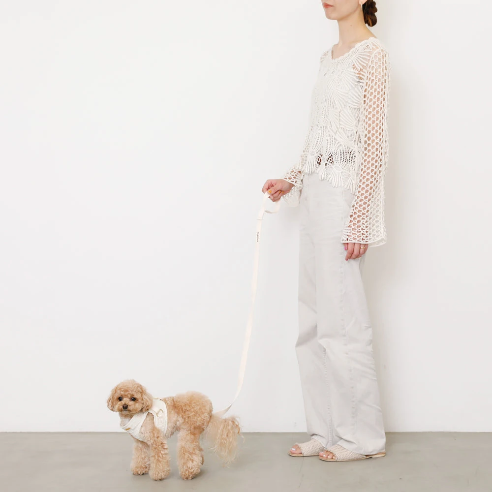 チューリップ柄ハーネス小型 犬 防寒 着デザイン